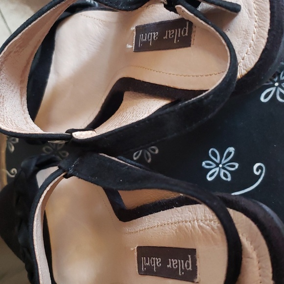 EUC- STUNNING Pilar Abril Suede Stiletto Sandal - Picture 7 of 10